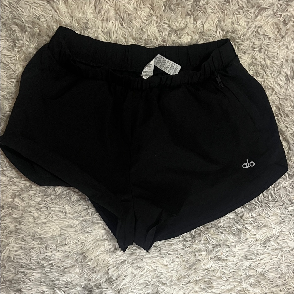 ALO Yoga Women's Athletic Black Shorts